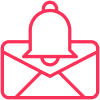 Issues & Security icon - bell on envelope